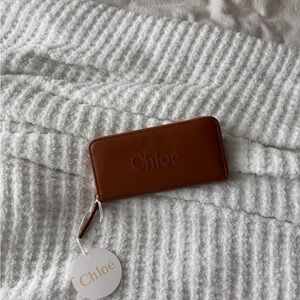 nwt chloe Sense Leather Zip Around Wallet